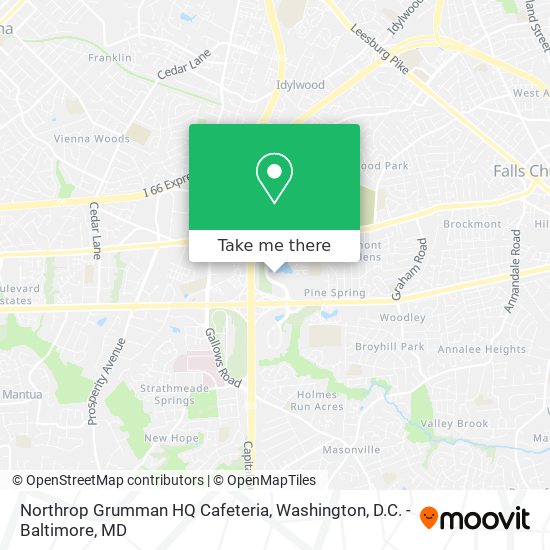 Northrop Grumman HQ Cafeteria map