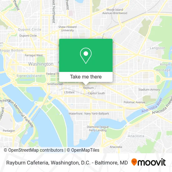 Rayburn Cafeteria map