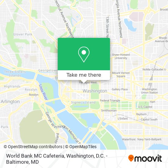 Mapa de World Bank MC Cafeteria