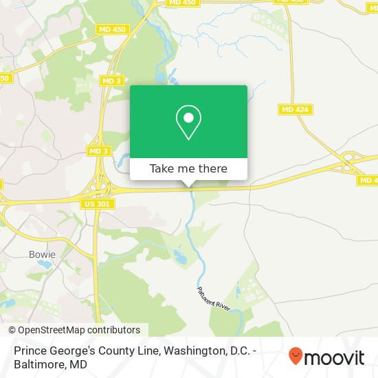 Mapa de Prince George's County Line