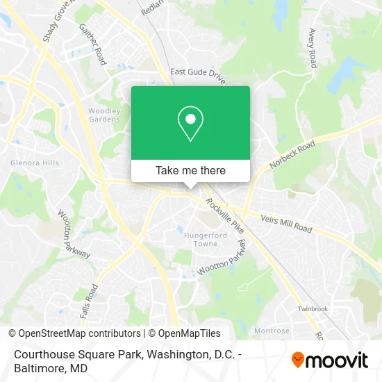 Courthouse Square Park map