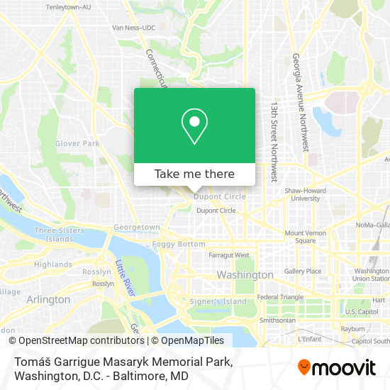 Tomáš Garrigue Masaryk Memorial Park map