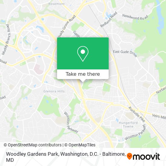 Mapa de Woodley Gardens Park
