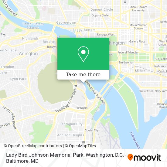 Lady Bird Johnson Memorial Park map