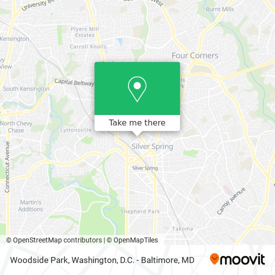 Woodside Park map