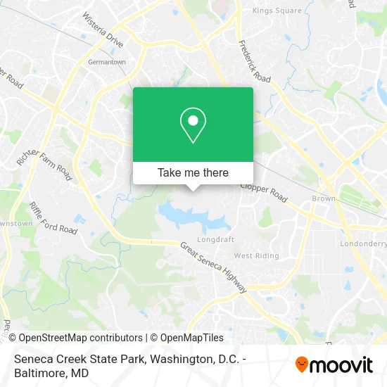 Mapa de Seneca Creek State Park