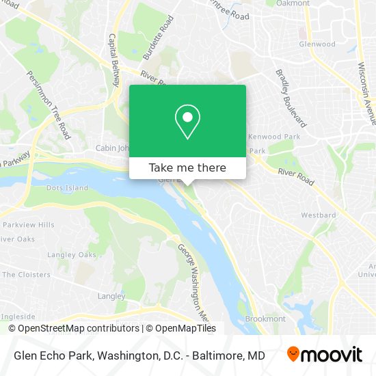 Mapa de Glen Echo Park