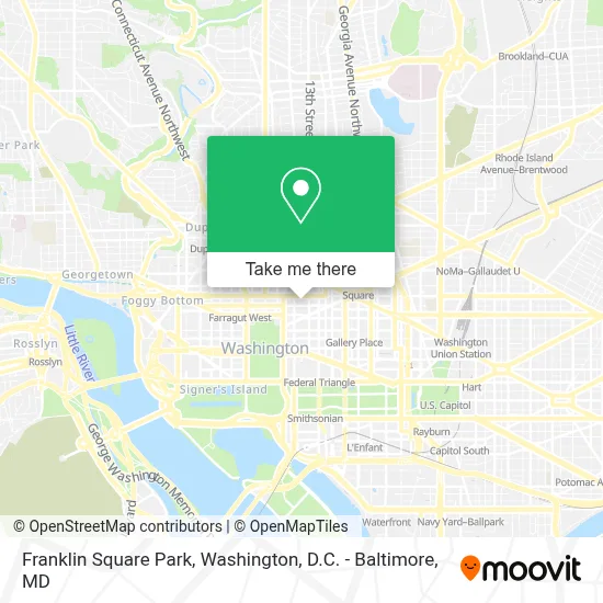 Franklin Square Park map