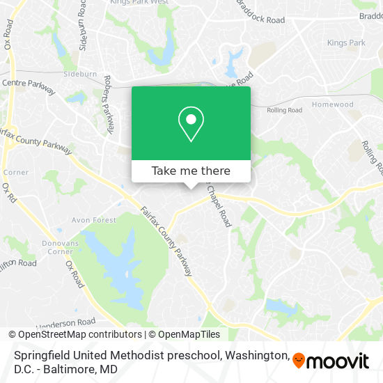 Springfield United Methodist preschool map