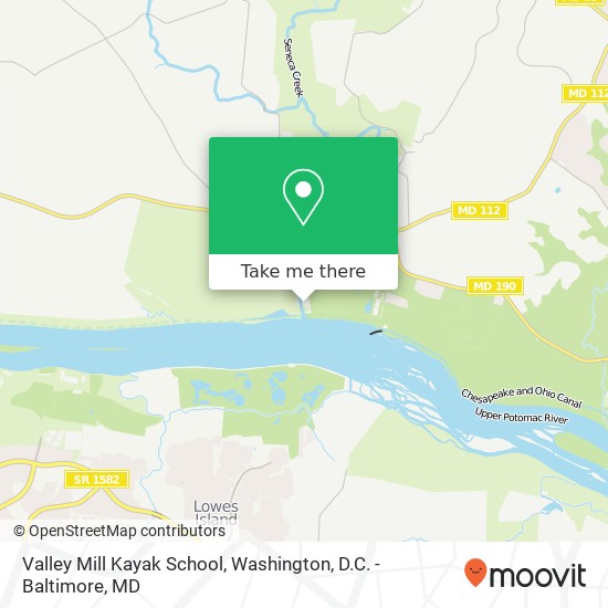 Valley Mill Kayak School map