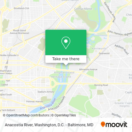 Mapa de Anacostia River