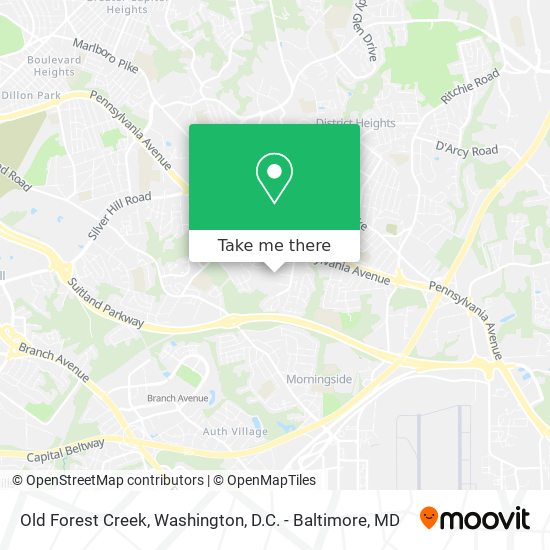 Mapa de Old Forest Creek