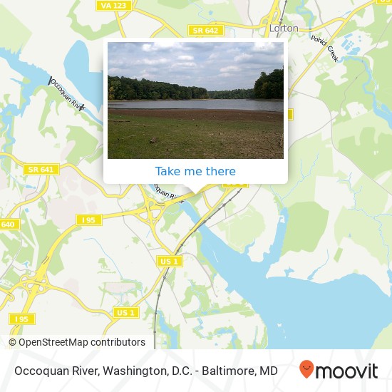 Occoquan River map