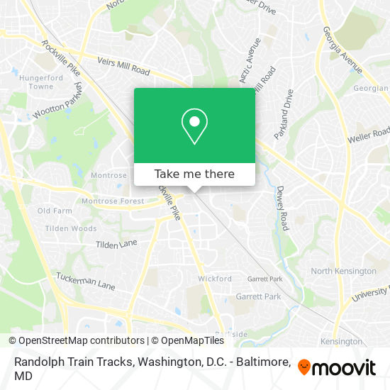 Randolph Train Tracks map