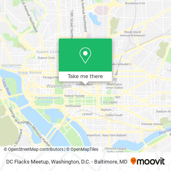 Mapa de DC Flacks Meetup