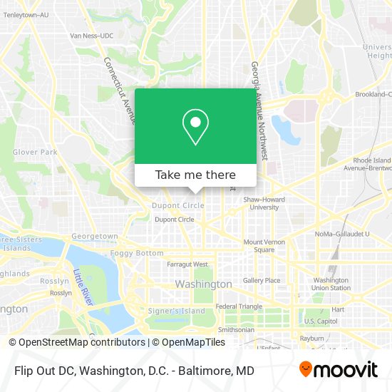 Flip Out DC map