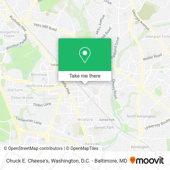 Chuck E. Cheese's map