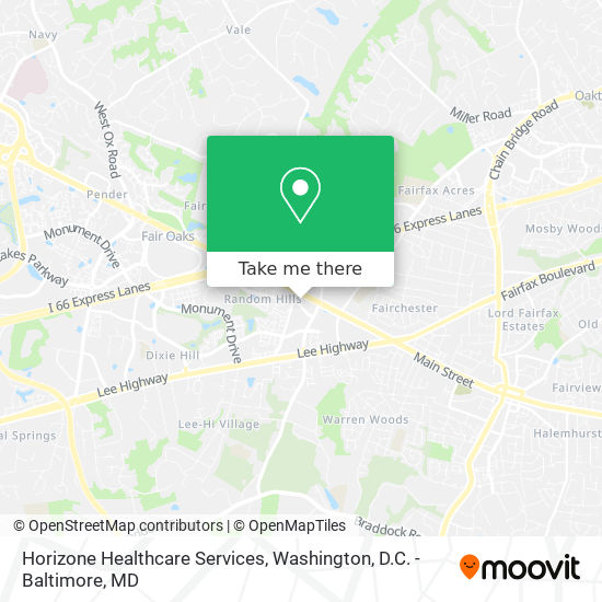 Horizone Healthcare Services map