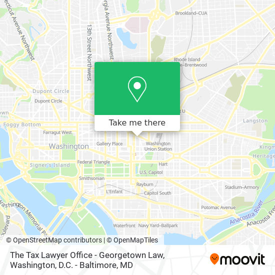 Mapa de The Tax Lawyer Office - Georgetown Law