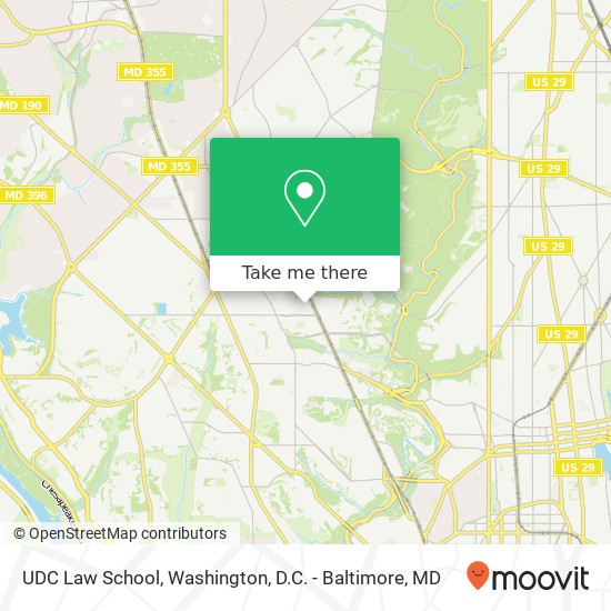 UDC Law School map