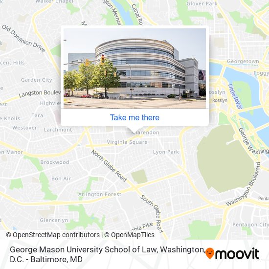 George Mason University School of Law map