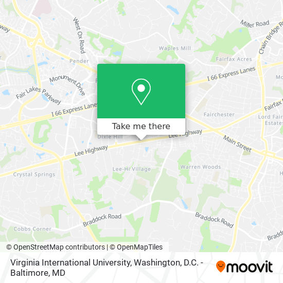 Mapa de Virginia International University