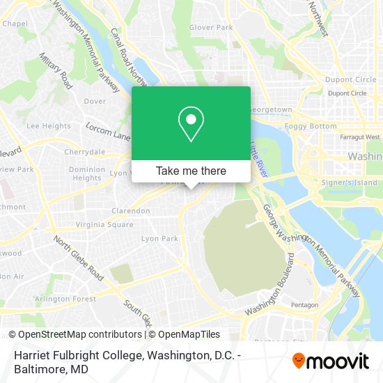Harriet Fulbright College map