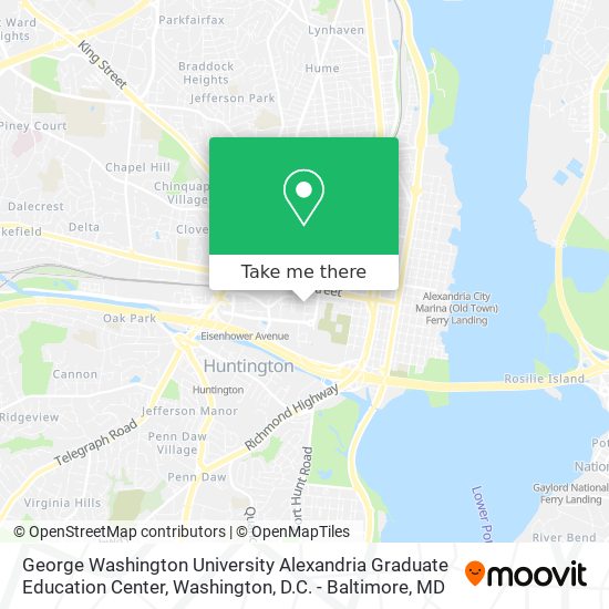 George Washington University Alexandria Graduate Education Center map