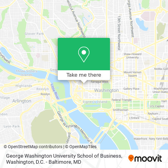George Washington University School of Business map