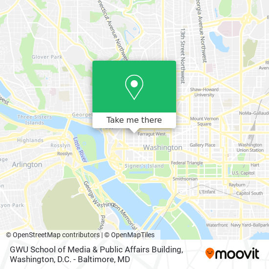 GWU School of Media & Public Affairs Building map