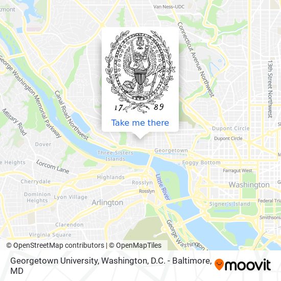 Georgetown University map