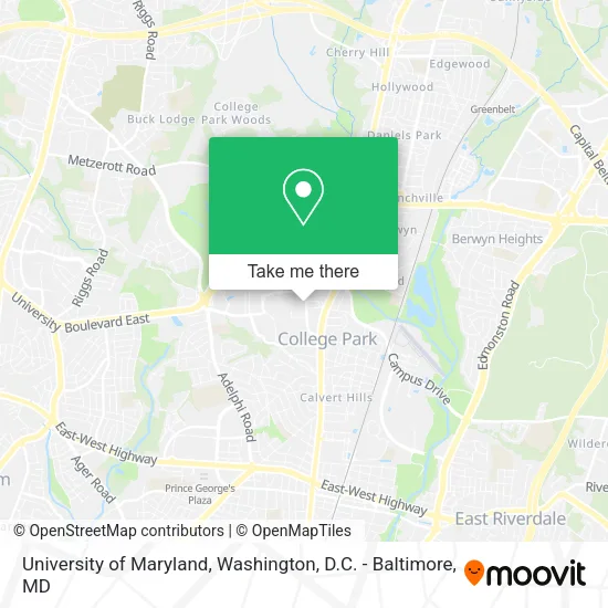 Mapa de University of Maryland