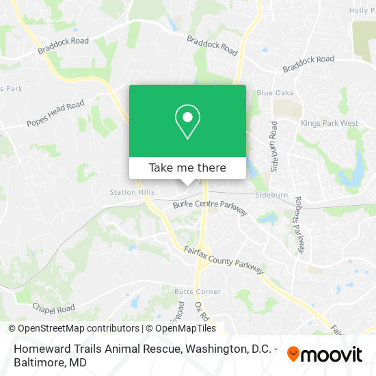 Mapa de Homeward Trails Animal Rescue
