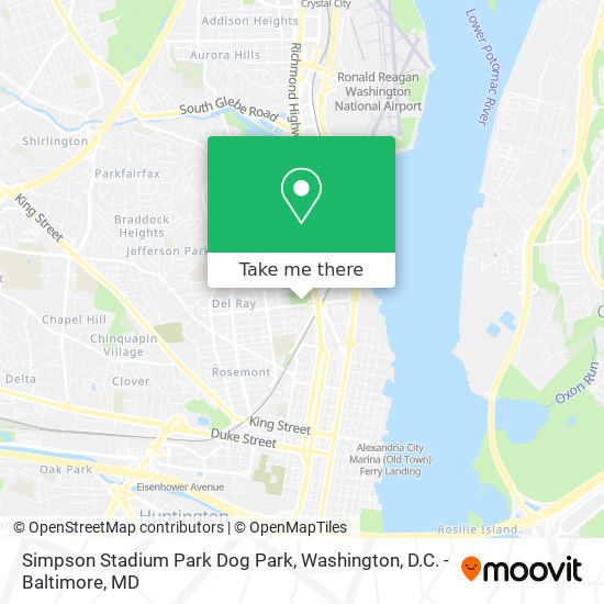 Mapa de Simpson Stadium Park Dog Park