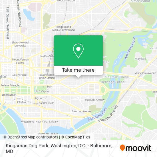 Kingsman Dog Park map