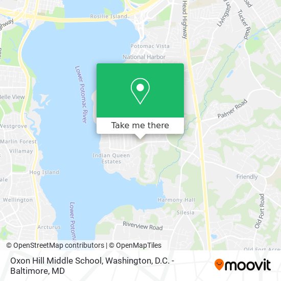 Mapa de Oxon Hill Middle School