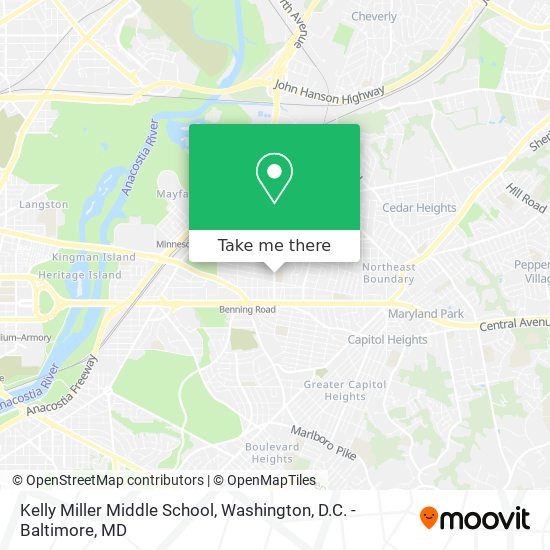 Kelly Miller Middle School map