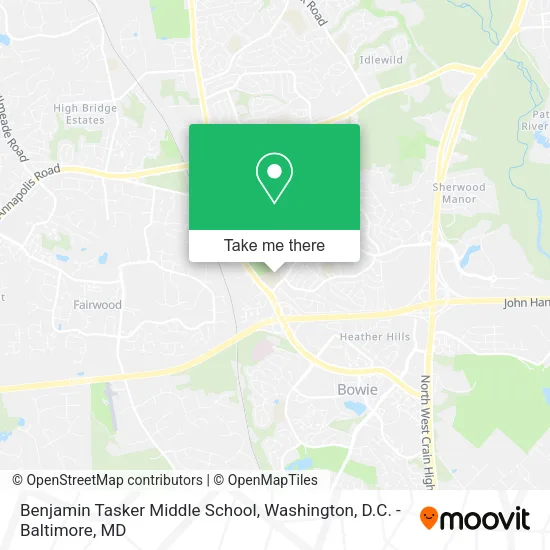 Mapa de Benjamin Tasker Middle School