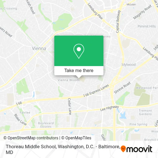 Thoreau Middle School map