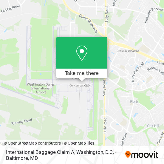 Mapa de International Baggage Claim A