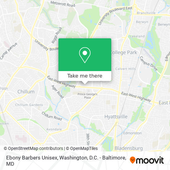 Mapa de Ebony Barbers Unisex