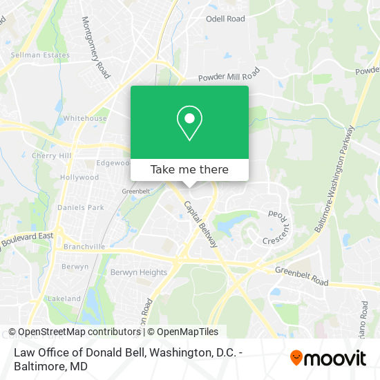 Mapa de Law Office of Donald Bell