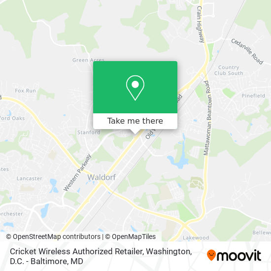 Mapa de Cricket Wireless Authorized Retailer