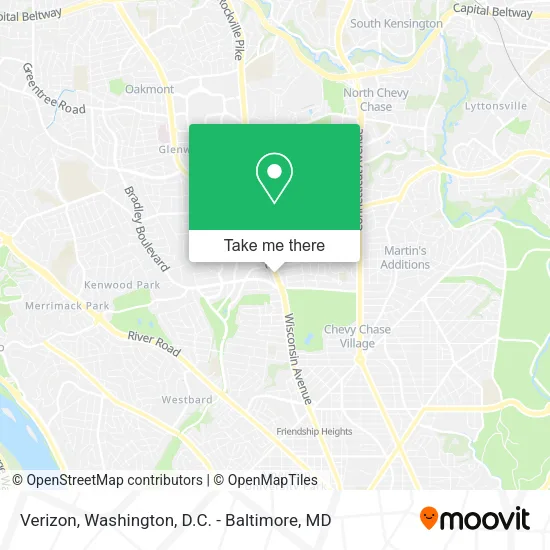Mapa de Verizon