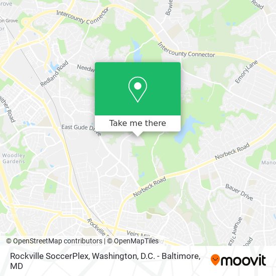 Mapa de Rockville SoccerPlex