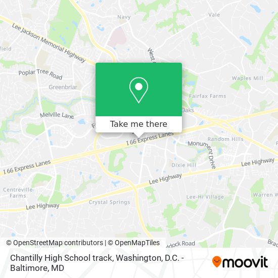 Chantilly High School track map