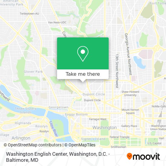 Mapa de Washington English Center