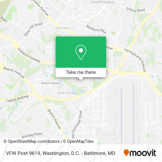 Mapa de VFW Post 9619