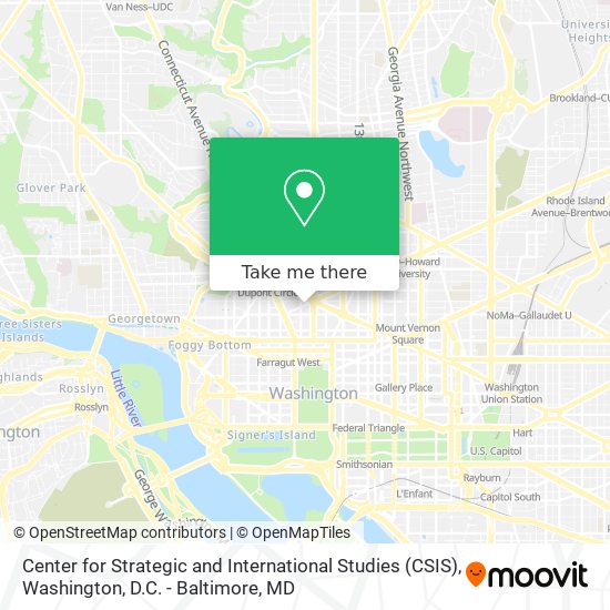 Mapa de Center for Strategic and International Studies (CSIS)