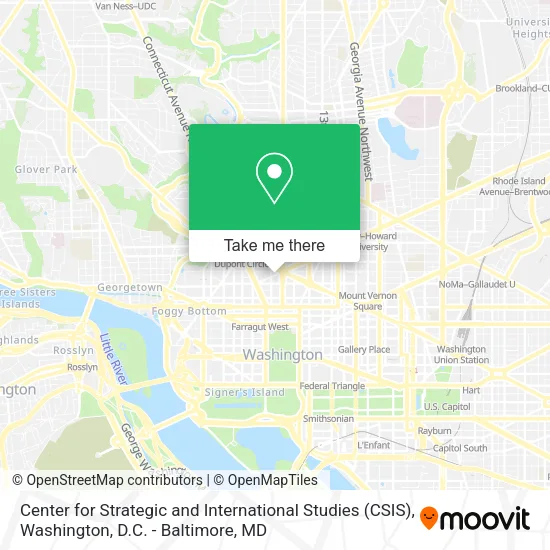 Center for Strategic and International Studies (CSIS) map